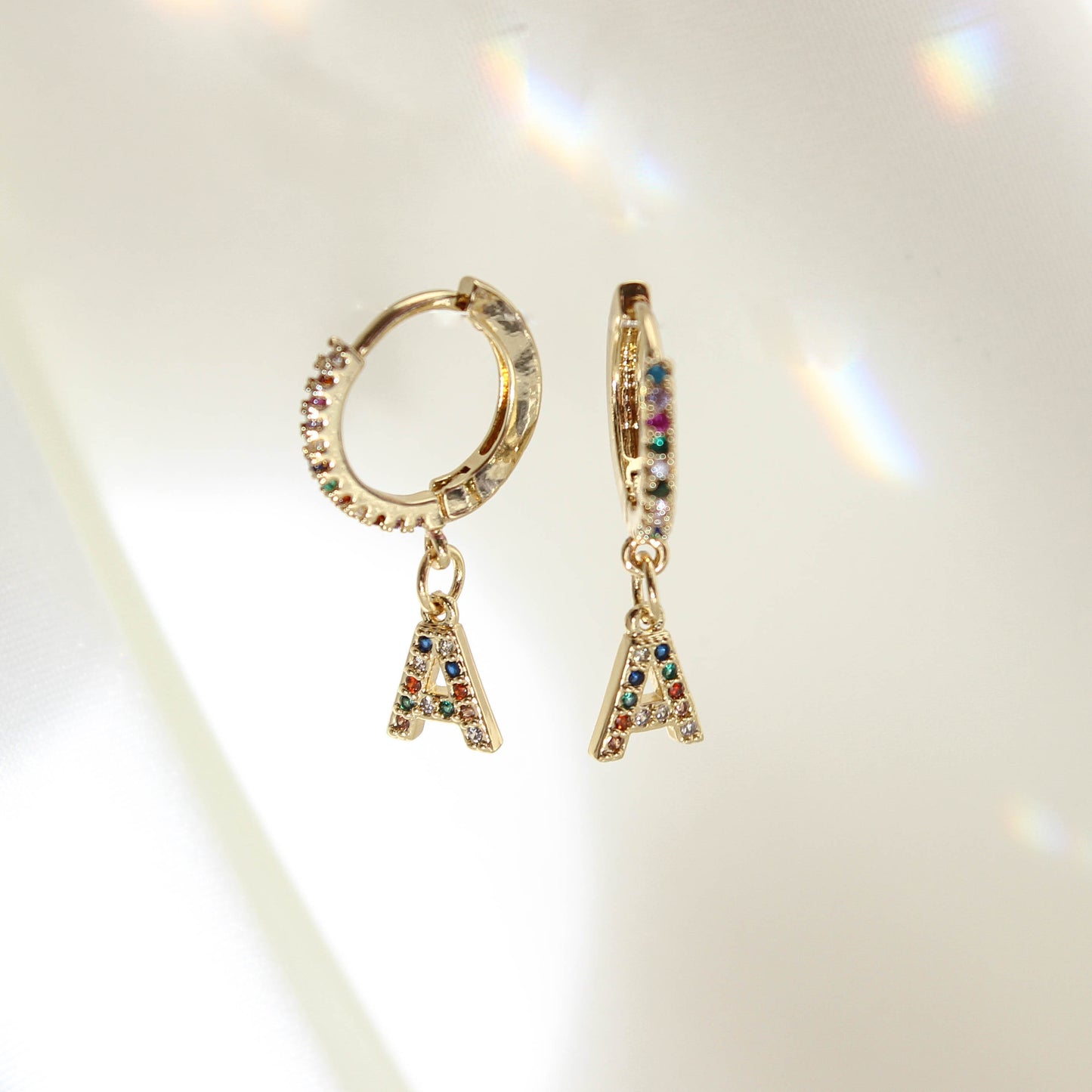 Monogram Huggie Earrings