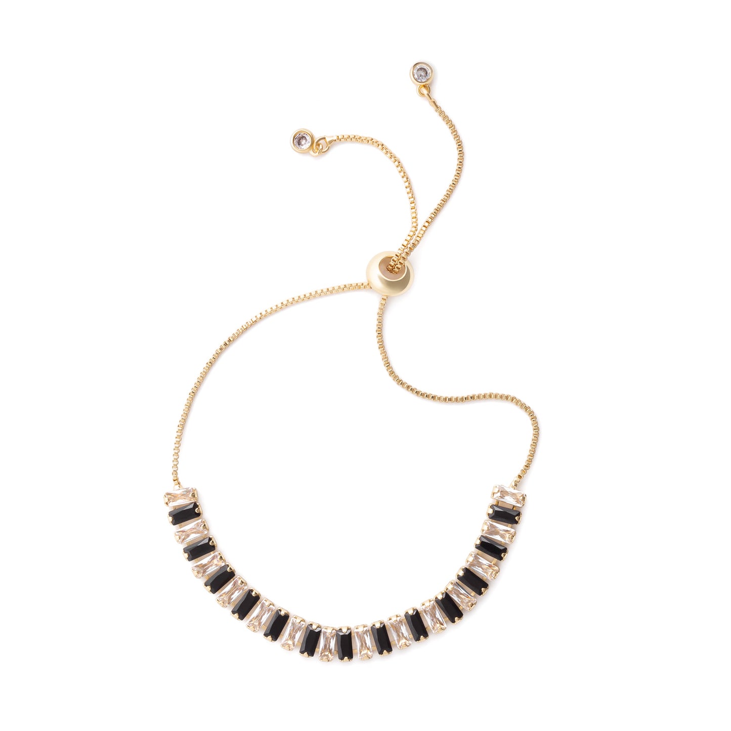 Baguette Tennis Bracelet - Black