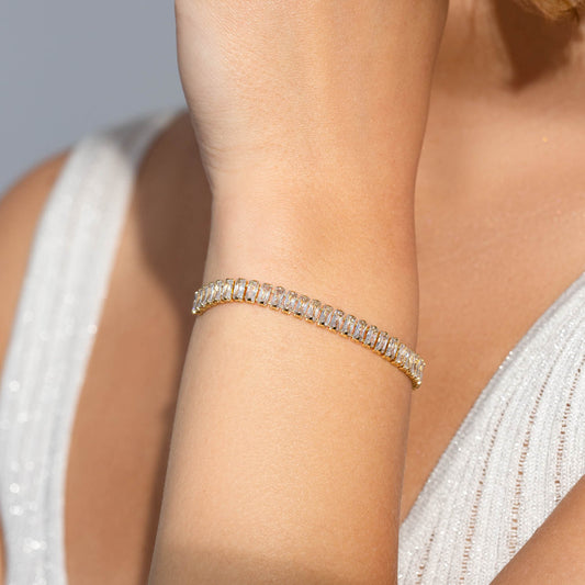 Baguette Tennis Bracelet - Clear1
