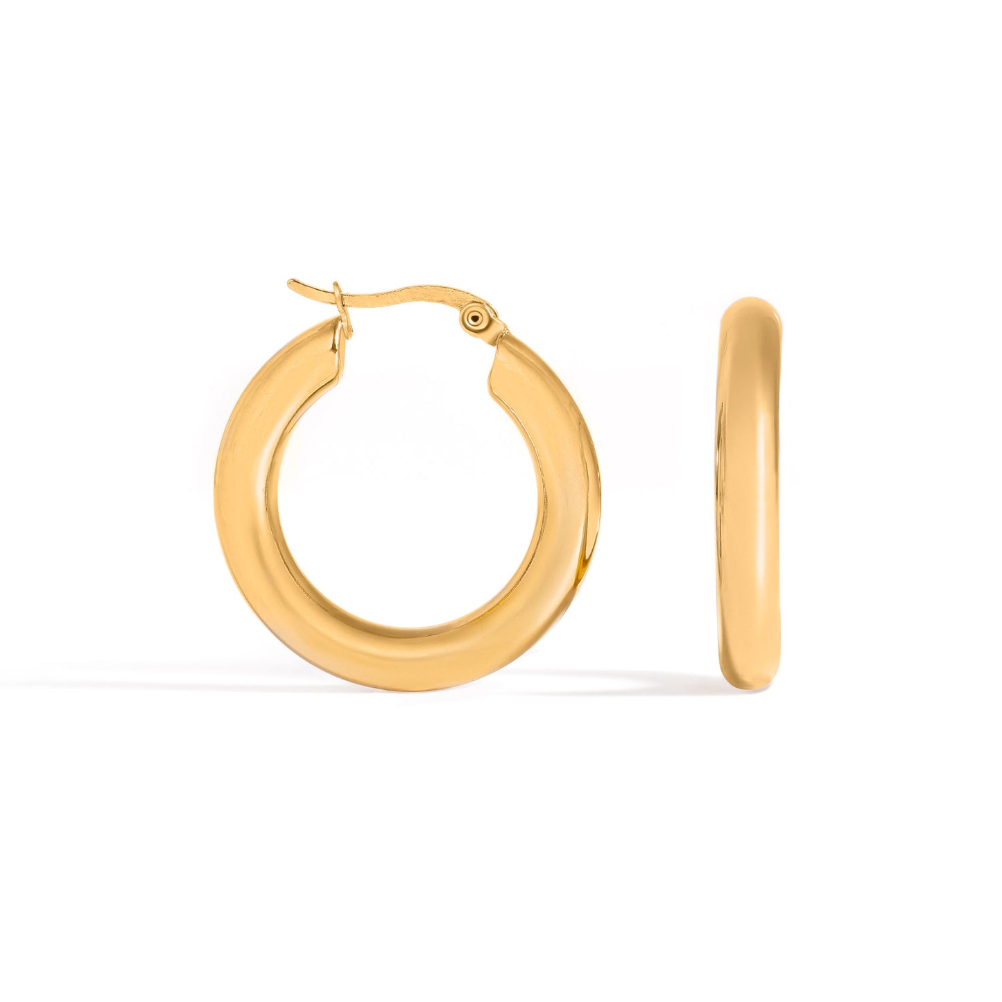 Gold Classic Hoop Earrings l