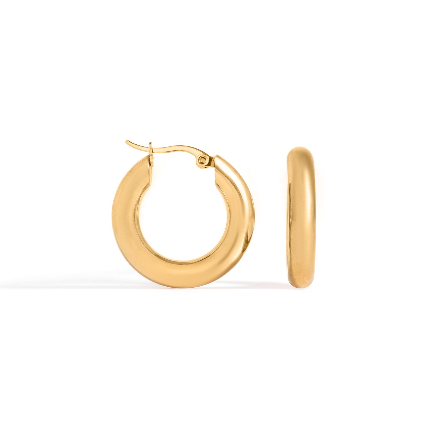 Gold Classic Hoop Earrings m