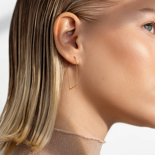 Rectangle Hoop Earrings 1