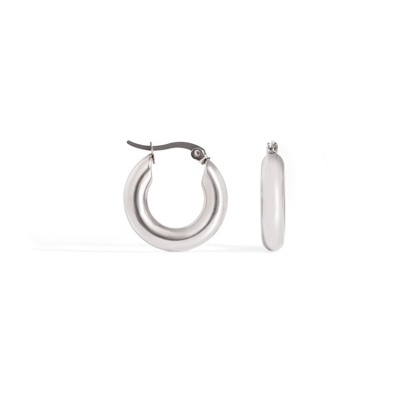 Silver Classic Hoop Earrings s