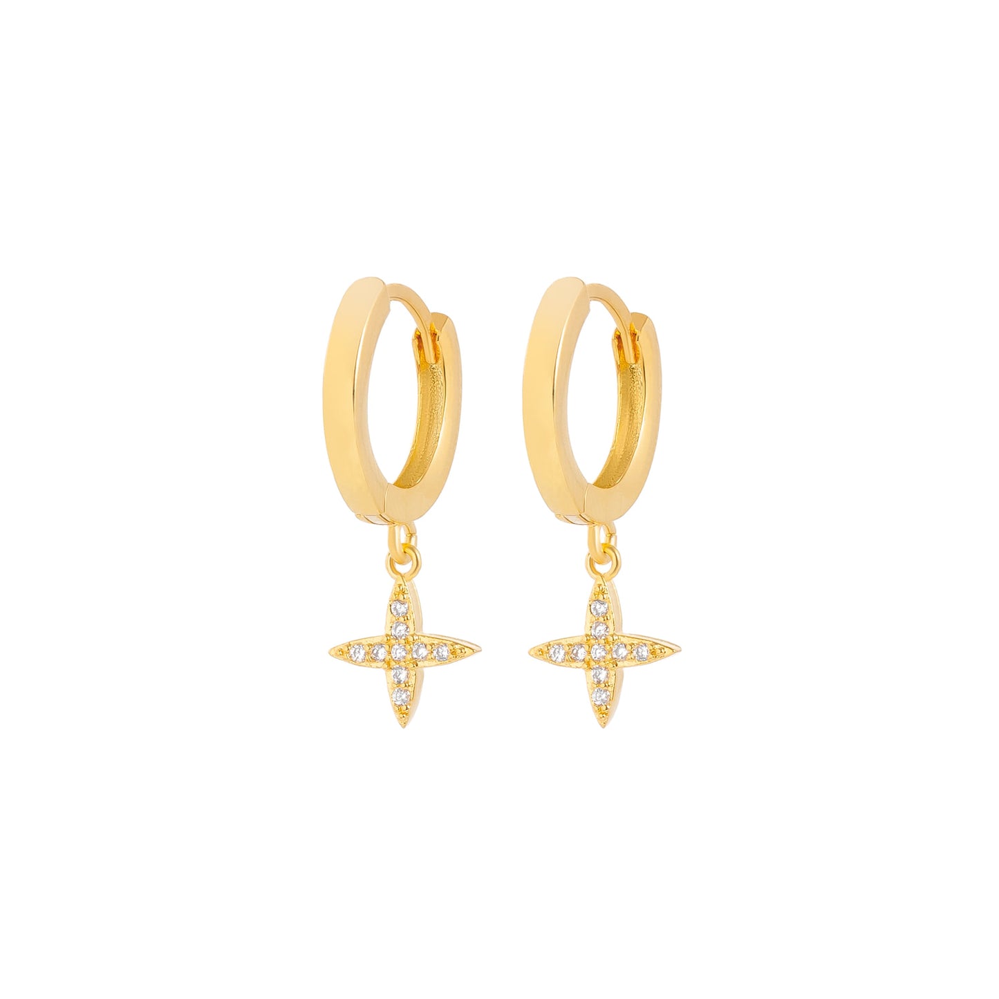 Star Huggie Earrings