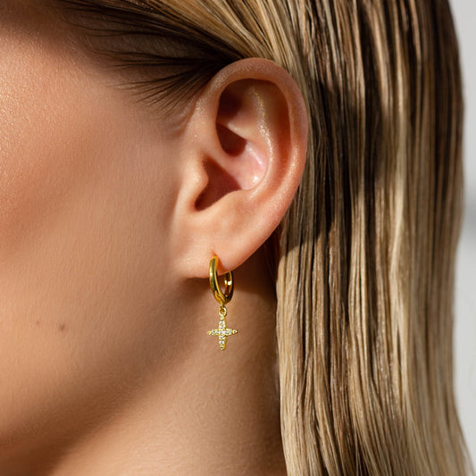 Star Huggie Earrings 1