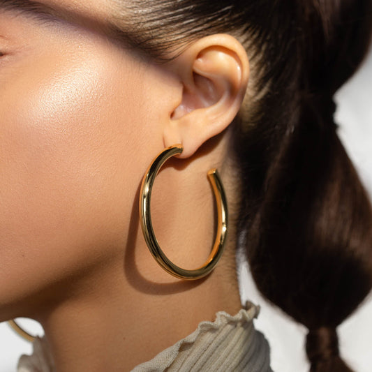 Statement Hoops Gold 60mm
