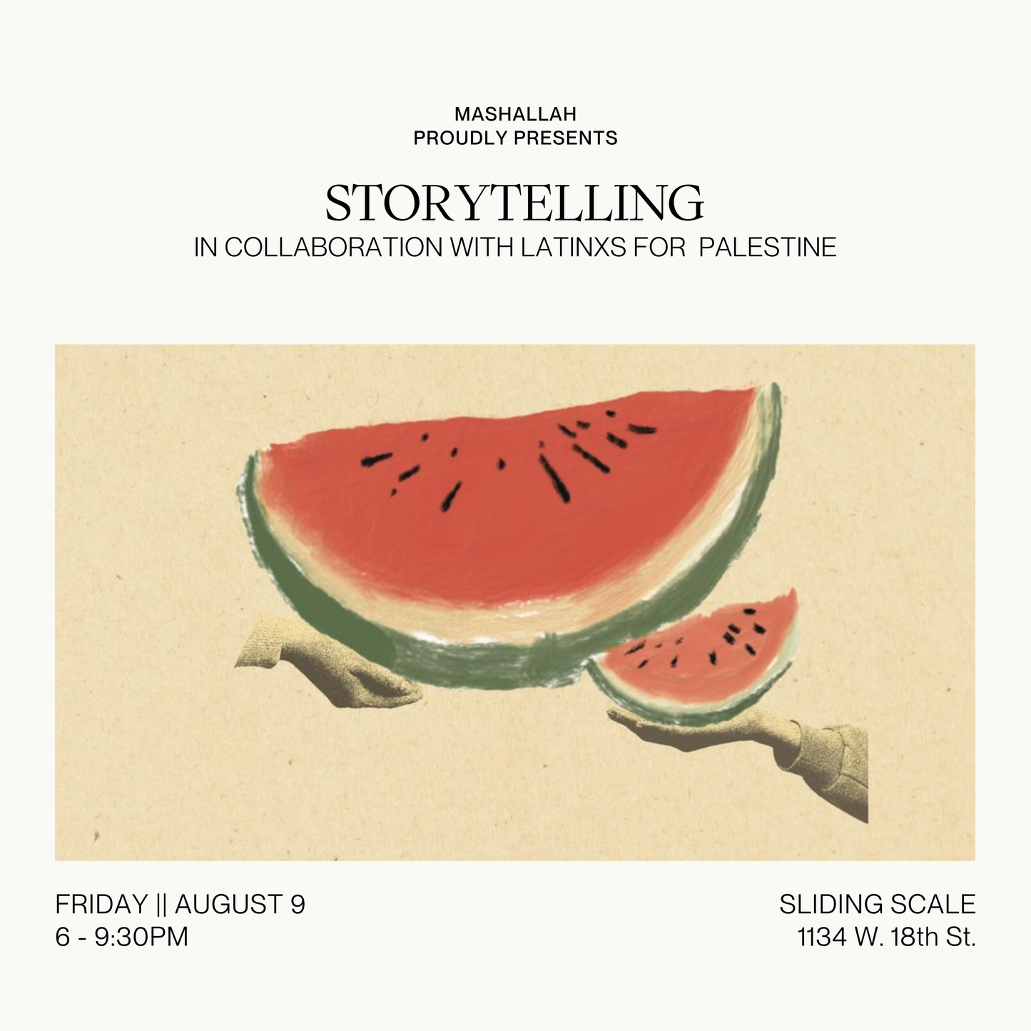 Storytelling || LatinX for Palestine || August 9