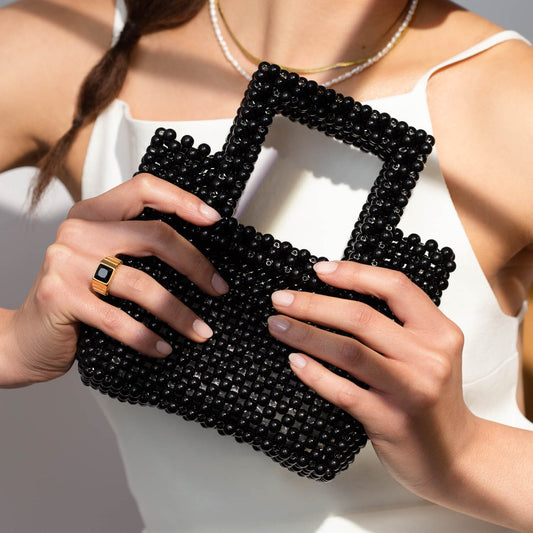 Square Mini Purse - Black