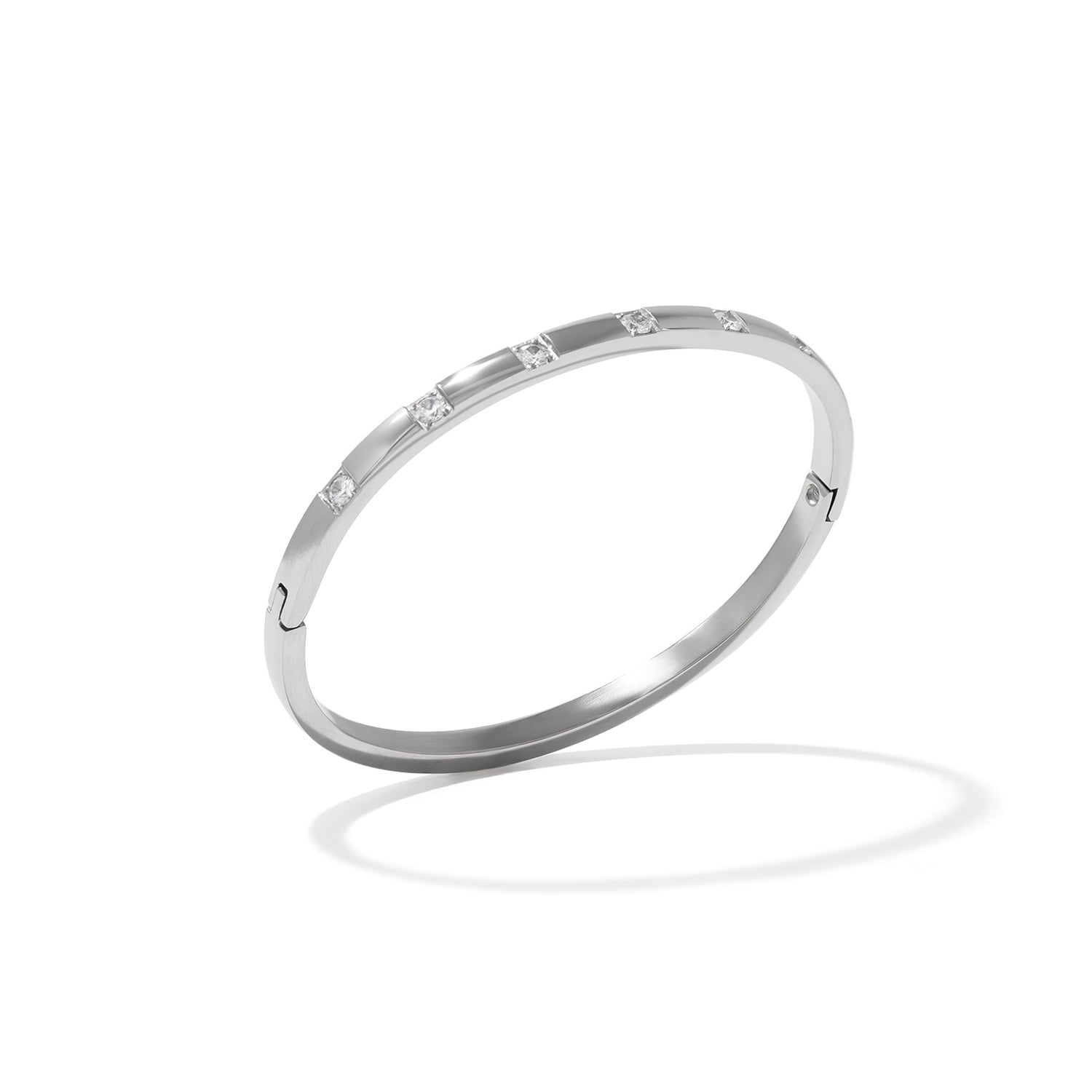 Atom Cuff Bracelet - Silver