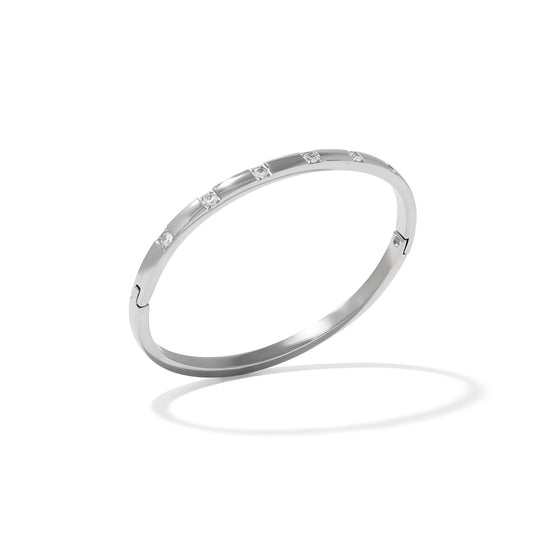Atom Cuff Bracelet - Silver