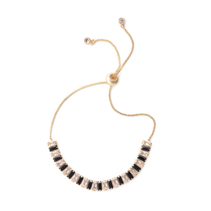 Baguette Tennis Bracelet - Black