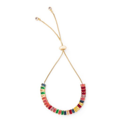 Baguette Tennis Bracelet - Multicolor