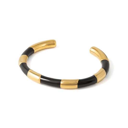 Bamboo Cuff Bracelet - Black