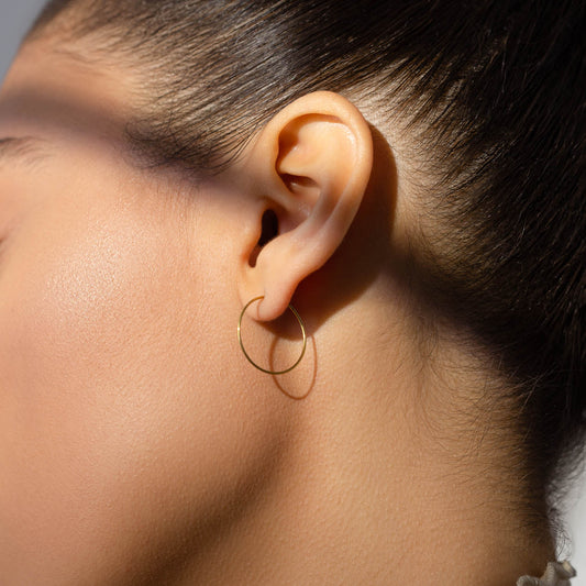 Circle Hoop Earrings S