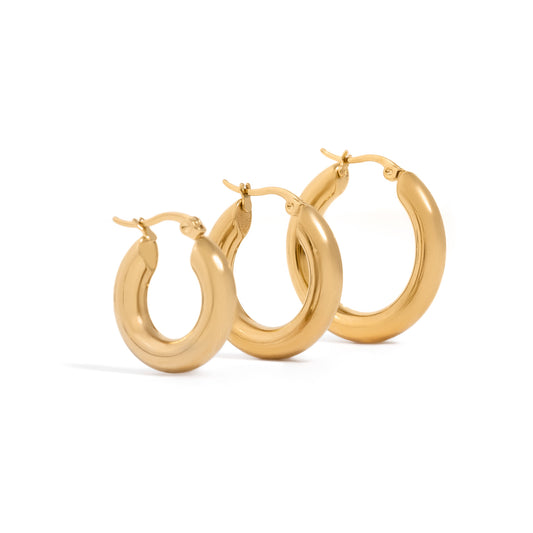 Gold Classic Hoop Earrings