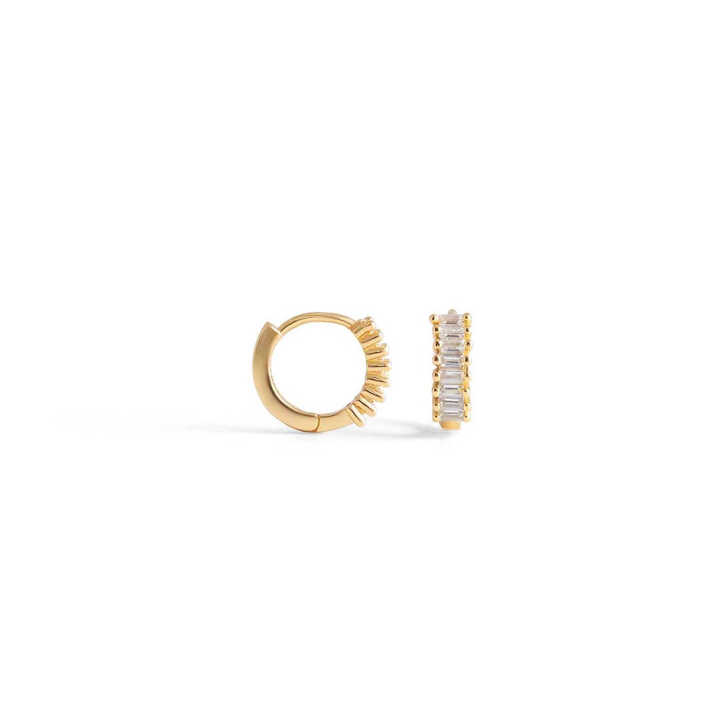 Pave Huggie Earring