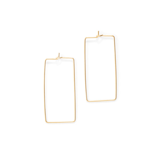 Rectangle Hoop Earrings