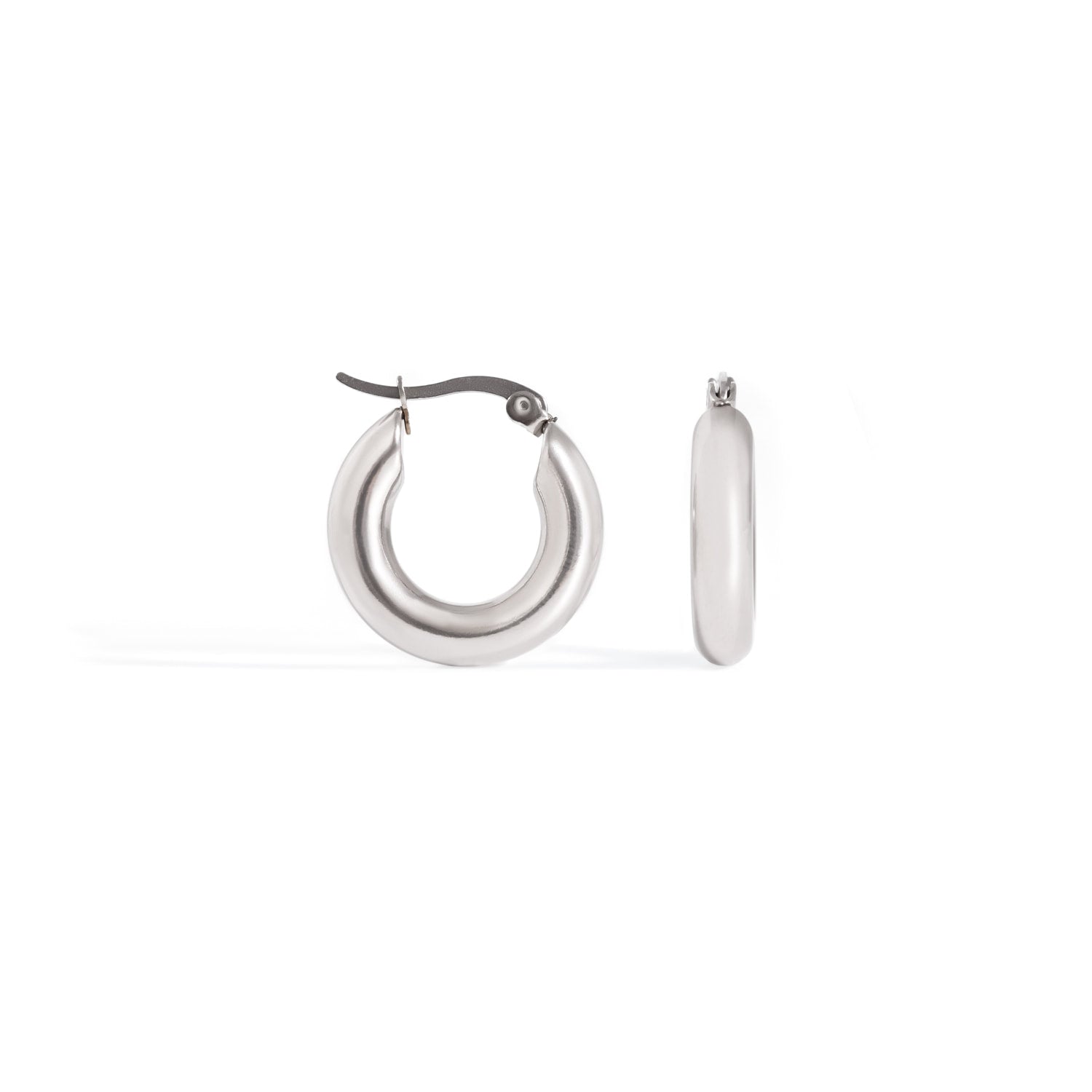 Silver Classic Hoop Earrings s