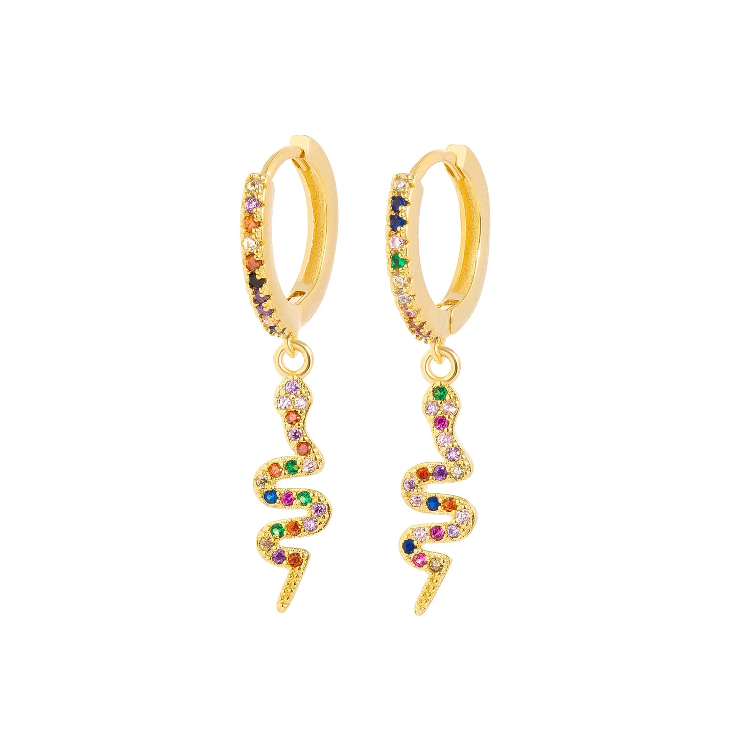 Snake Huggie Earrings