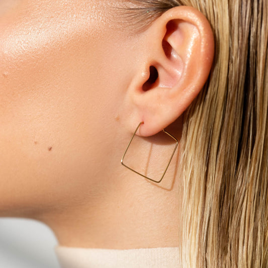 Square Hoop Earrings 1