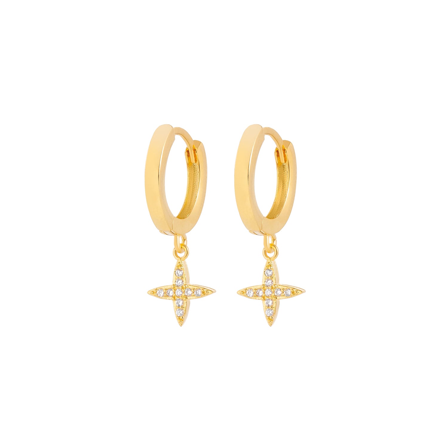 Star Huggie Earrings