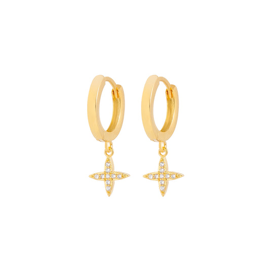 Star Huggie Earrings