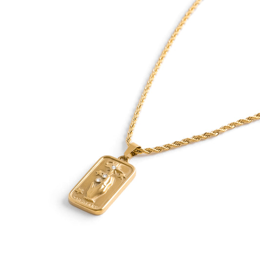 Star In Hand Pendant Necklace