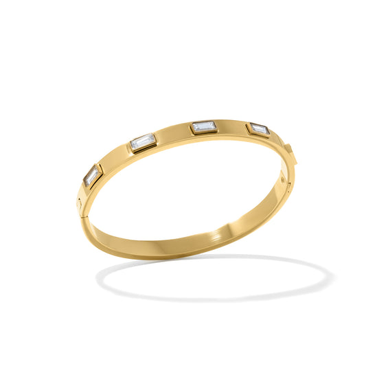 Statement Cuff Bracelet - Clear