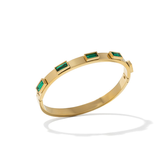 Statement Cuff Bracelet - Green