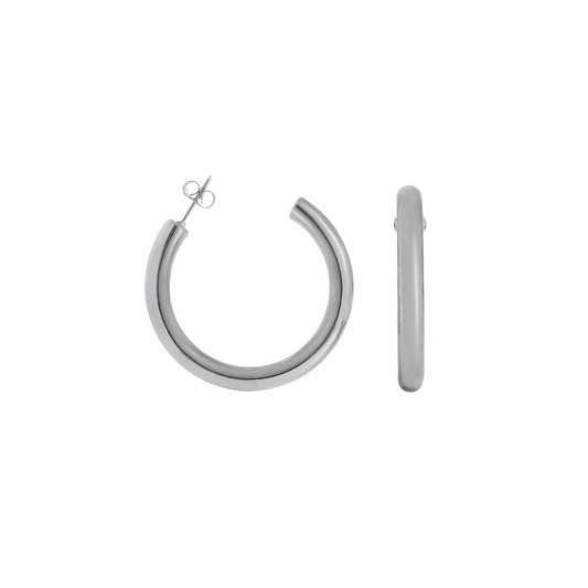 Statement Hoops Silver