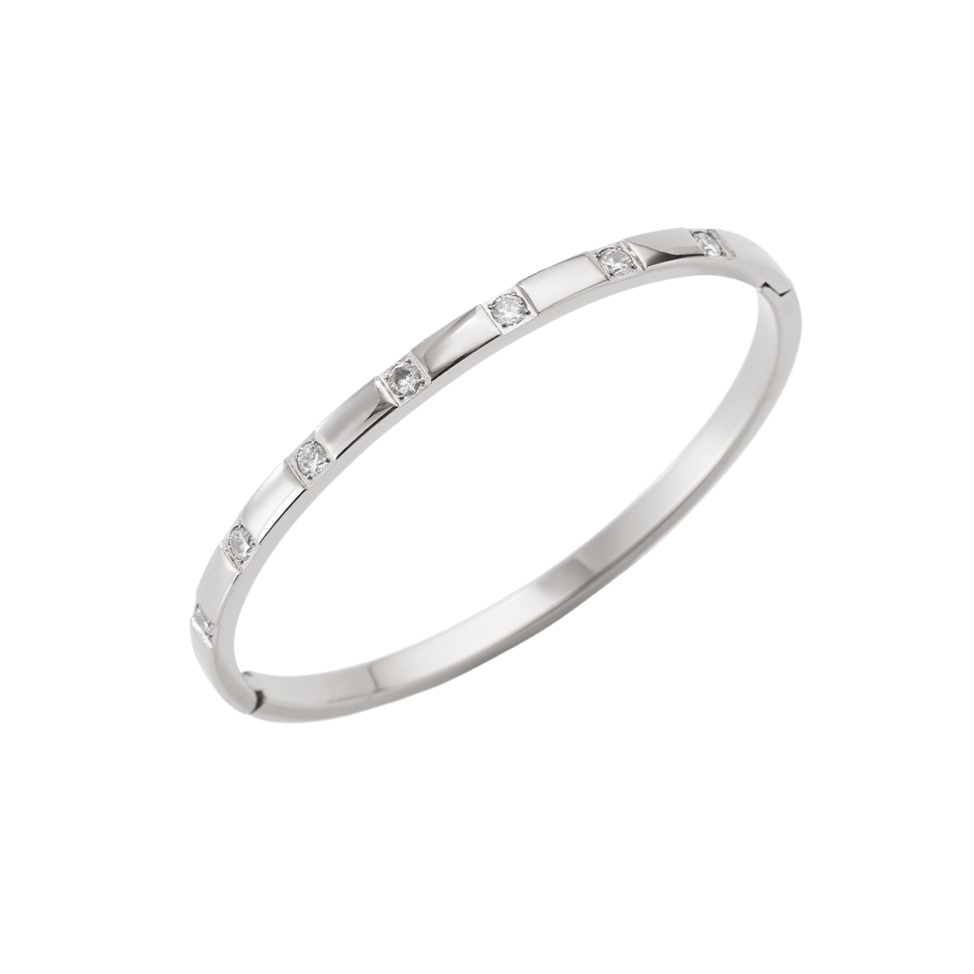 Pave Cuff Bracelet - Clear