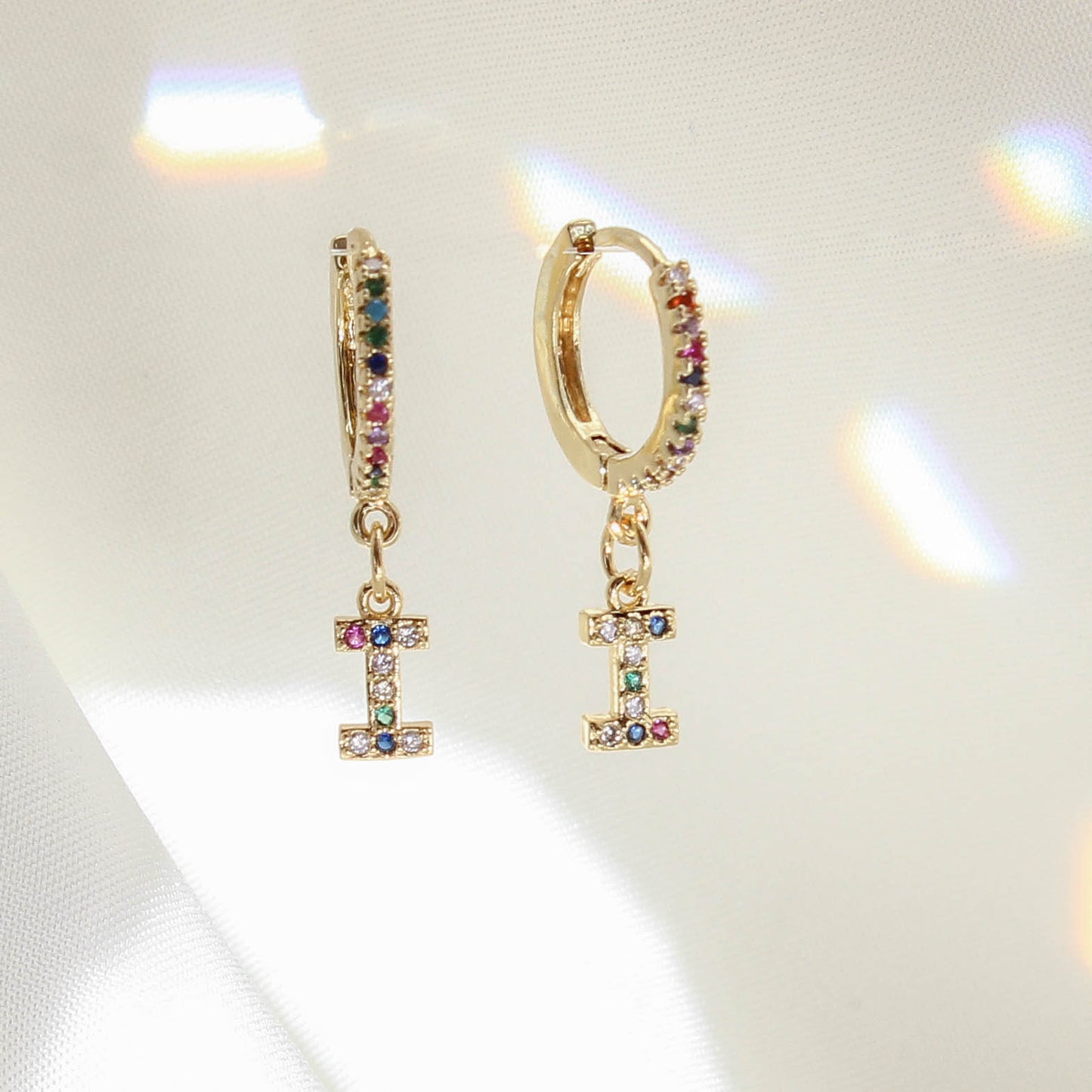 Monogram Huggie Earrings
