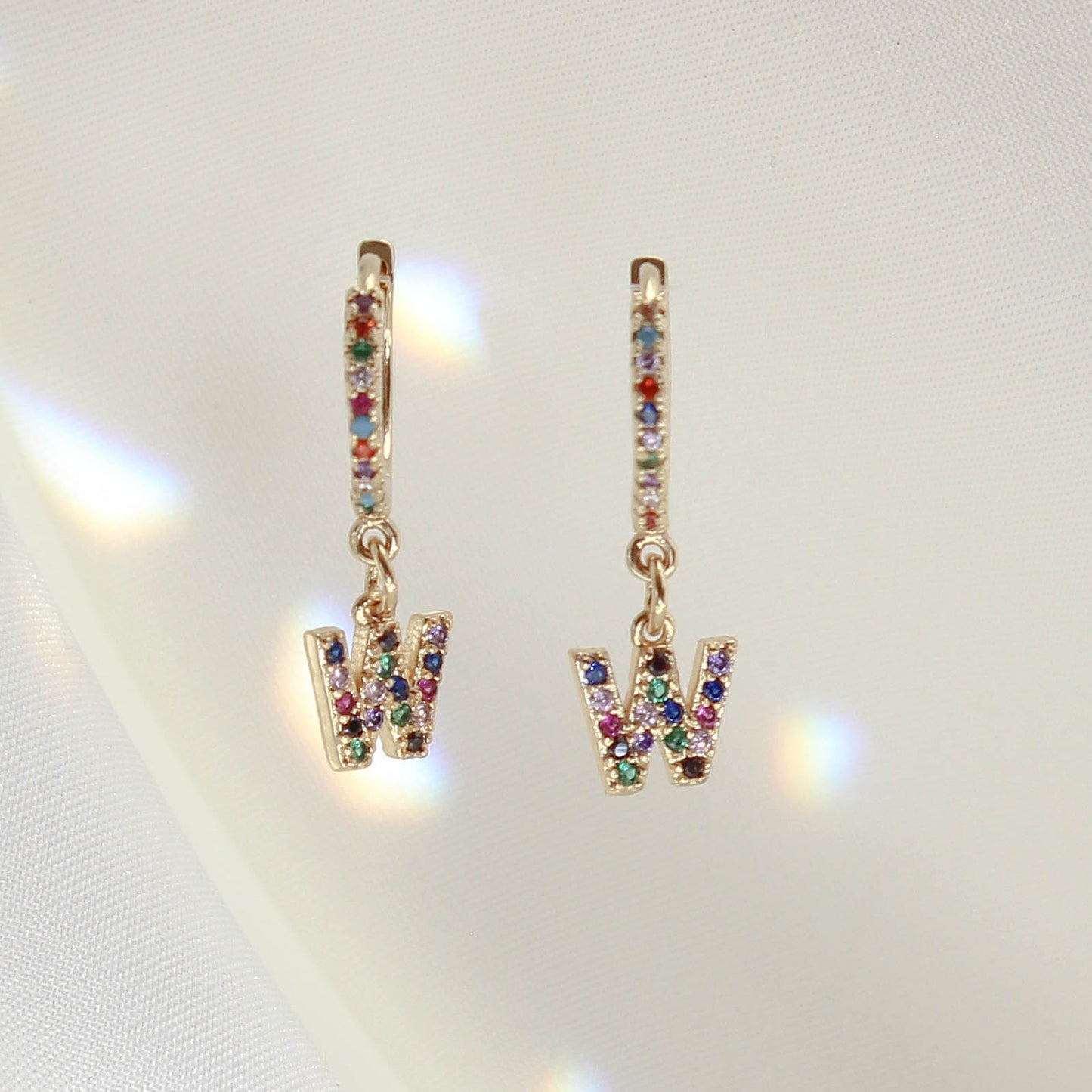 Monogram Huggie Earrings